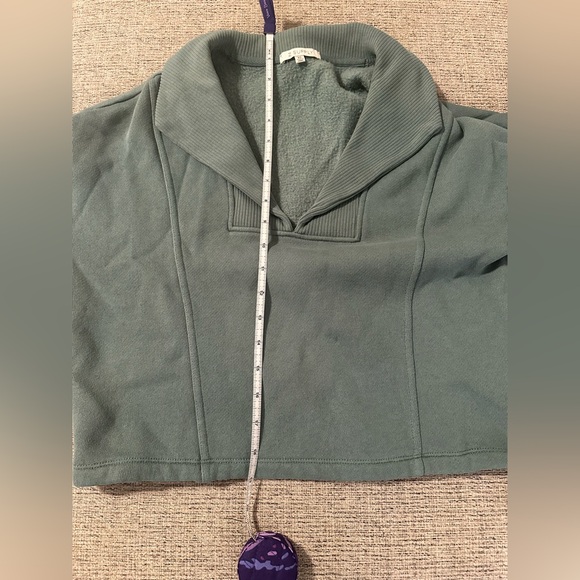 Z Supply Green Cropped Pullover - Picture 3 of 3